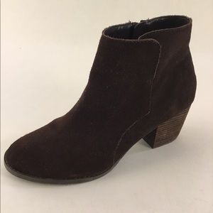J Jill Womens Brown Suede Ankle Boot